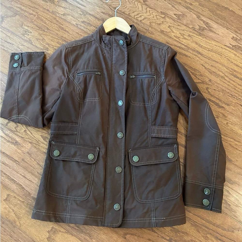 Boden Dark Brown Waxed Utility Jacket